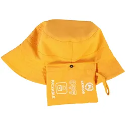 Fischerhut LERROS "LERROS Anglermütze BUCKET CAP, schnelltrocknend mit UV-Schutz", Damen, gelb (mango), Kunstfaser, Hüte