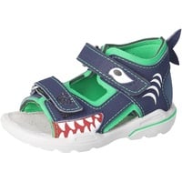 PEPINO Ricosta Jungen Sandalen SHARKI,Kinderschuhe,WMS:Mittel,Strandschuhe,Outdoorsandalen,Halbschuhe,Kids,Nautic/neongrün (170),26 EU - 26 EU