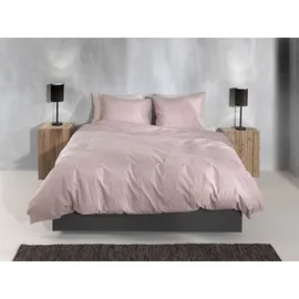 Zo Home Zo!Home Flanell, Bettwäsche 135x200 Flanella di Lino shell, nude, Uni Melange rosa