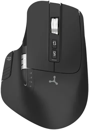 Neue kabellose Triadyn NEREID Maus Akku 3200DPI Bluetooth + 2.4GHz Schwarz