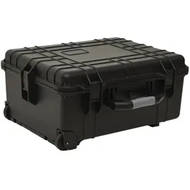 vidaXL Flugkoffer mit Rollen Schwarz 58x45x27 cm PP
