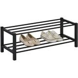 Idimex Schuhregal, Schwarz, Metall, Mode, 80x27x29 cm, Garderobe, Schuhaufbewahrung, Schuhregale