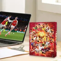 Adventskalender 2024 Fußball-WM-Set, 24-Tage-Weihnachts-Countdown-Adventskalender mit Fußball-Set