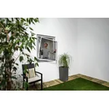 Primaster Fliegenschutz-Fenster slim 120 x 120 cm anthrazit