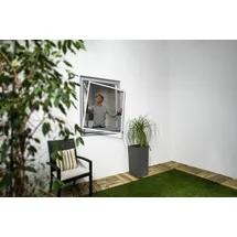 Primaster Fliegenschutz-Fenster slim 120 x 120 cm anthrazit