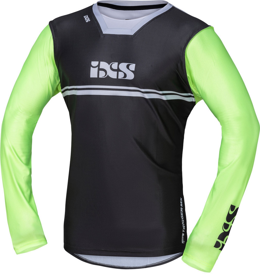 IXS Trigger 4.0 Motorcross shirt, grijs-groen, S Voorman