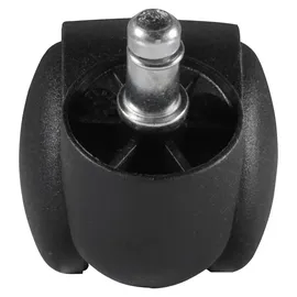 FineBuy 5er Set gebremste Weichboden-Rollen 11 mm Stift 50 mm