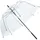 shop'n smile ideoon Transparenter Regenschirm mit Automatik, 85 cm Durchmesser, klarer Glockenschirm für Damen & Herren, robuster Stockschirm mit Einhand-Öffnung