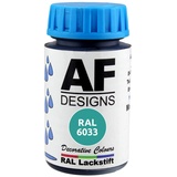 Alex Flittner Designs Lackstift RAL 6033 MINTTUERKIS seidenmatt 50ml Holz Metall Möbel Bad Retuschierlack Reparaturlack