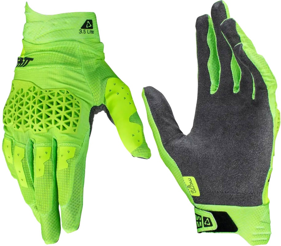 Leatt 3.5 Lite S24 Lime, gants - Vert/Gris Foncé/Noir - M