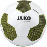 Jako Unisex Trainingsball Striker 2.0, Weiß/Schwarz/Soft Yellow, 4