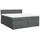 vidaXL Boxspringbett 180 x 200 cm Dunkelgrau