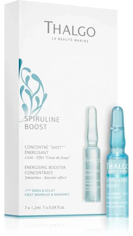 Thalgo Spiruline Boost Energising Booster Concentrate Essenz gegen Falten mit Vitamin C 7 x 1.2 ml