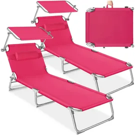 Tectake Chloé 190 x 68 x 65 cm Rosa