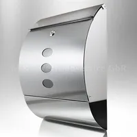 BITUXX Wandbriefkasten Edelstahl inkl. Zeitungsrolle