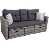 Garden Pleasure Valetta Loungesofa grau/dunkelgrau