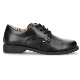 Tommy Hilfiger Schnürschuh TOMMY HILFIGER, Kinder, Gr. 33, schwarz, Lederimitat, Schuhe Schnürschuh, Konfirmationsschuh, Kommunionsschuh, Anzugschuh mit Lederfutter