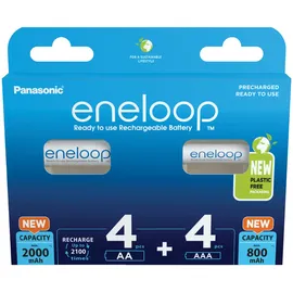 Panasonic Kombipack 4x AA + 4x AAA 2000 mAh 8 St.