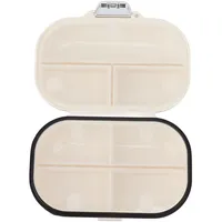 Atyhao Pillen-Organizer, Wöchentlicher Pillen-Organizer, Pillendose, Medikamenten-Organizer, 7 Fächer, Tragbare Tägliche Medikamenten-Box für Fischöl-Ergänzung (L)