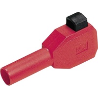 Stäubli Laborstecker Stecker, gerade Stift-Ø: 4mm Rot