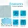 Intirilife Picknickdecke blau 199 x 145 cm
