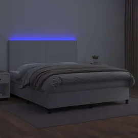 vidaXL Boxspringbett 180 x 200 cm Weiß