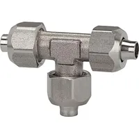 Riegler Schlauch T-Verbinder 8/6 mm SW1 14 SW2 10 ES 1,4404