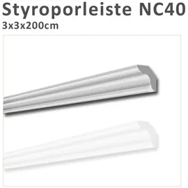 MDEKOR Deckenleiste Styropor Weiss 50 St. 30 x 30 cm