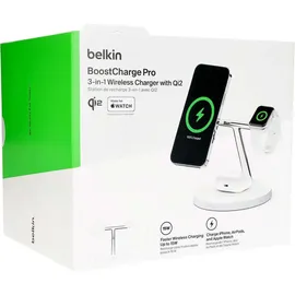 Belkin BoostCharge Pro 3in1 - kabelloses Ladegerät + AC-Netzteil