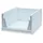 Intirilife Aufbewahrungskorb Organizer aus Kunststoff 43 x 33,3 x 18,6 cm weiß