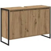 VidaXL Badezimmerschrank mit Tür Kunsthandwerk Eiche 90 x 30