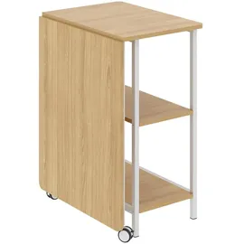 Maclean Brackets Maclean MC-411 Klappbarer Loft-Schreibtisch, Schreibtisch, Computertisch, Bürotisch | 107x45x75 cm, max. 150 kg Belastung, Klappbar (Helle Buche)