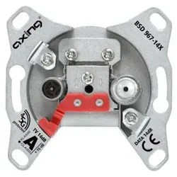 Axing BSD967-14X Antennensteckdose 2-Port, CATV, DATA, Durchgangsdose 14 dB 5-1800 MHz BSD96714X BSD 967-14X