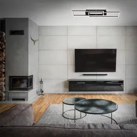 Briloner LED Deckenleuchte 1 eckig schwarz