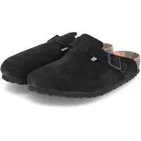 BIRKENSTOCK Pantoletten Boston BS Schwarz Rauleder