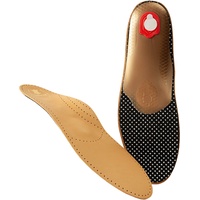 BERGAL EXCLUSIV Premium Leder-Fußbett mit Aktivkohle orthopädische Schuheinlagen, pflanzlich gegerbtes Leder mit Pelotte, Mittelfußstütze und Fersenkissen, gegen Schweißfüße, Gr. 36 Damen - 36
