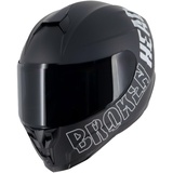 Broken Head Integralhelm BeProud Sport Black Edition + Schwarzes Visier