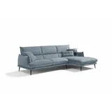 Egoitaliano Ecksofa FUNNY, hochwertiges & aktuelles Design, bequeme Rückenlehne, L-Form, hochwertiger Sitzkomfort, L-Form blau