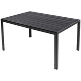 Trendmöbel24 Gartentisch Comfort 150 x 80 cm mit Nonwood Platte Gestell Aluminium