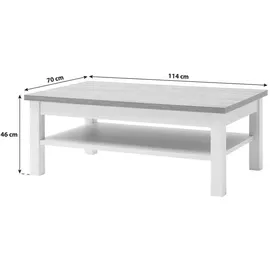 MCA Furniture Brixen Eiche / weiß 114 x 46 x 70 cm