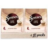 Senseo Pads Café Latte, 80 Kaffeepads, 10er Pack, 10 x 8 Getränke