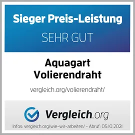 Aquagart 40m x 1m Volierendraht Drahtgitter Schweissgitter Drahtgeflecht Drahtzaun