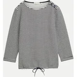 Tom Tailor Structured 3/4-arm T-Shirt Offwhite Navy Regular Stripe M
