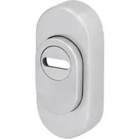 Alpertec Schutzrosette 7,5 x 3,5 cm Edelstahl silber