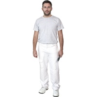 ProDec Herren 100% Drill Multi-Pocket Malerhose 96,5 cm 100 Cotton Drill Multi Pocket White Painter s Trousers 38 Waist White Waist UK