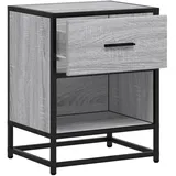 vidaXL Nachtschrank Grau Sonoma 40 x 31 x 50 cm Grau