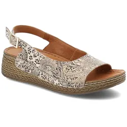 Beige Sandalen Maciejka Flache Schuhe, 36