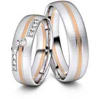 Trauringe Bielefeld 585er Weifl-/Rotgold - 4431