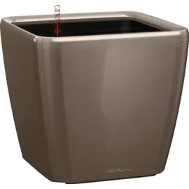 LECHUZA Quadro LS 43 Komplettset 43 x 43 x 40 cm taupe hochglanz