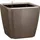 LECHUZA Quadro LS 43 Komplettset 43 x 43 x 40 cm taupe hochglanz